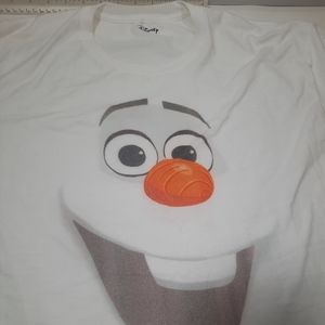 Disney Olaf Frozen white tshirt unisex Xl